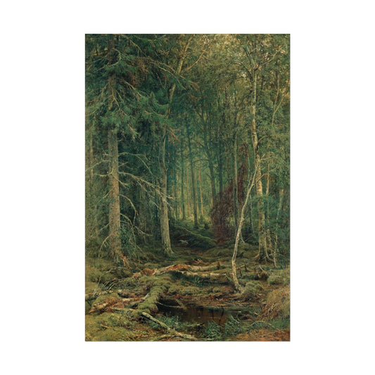 Forest Wilderness poster by Ivan Shishkin  - 12x18 inch print