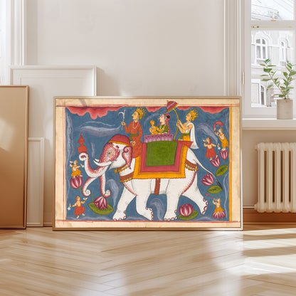 Indra Conveying Jina Rishabhanatha on Airavata