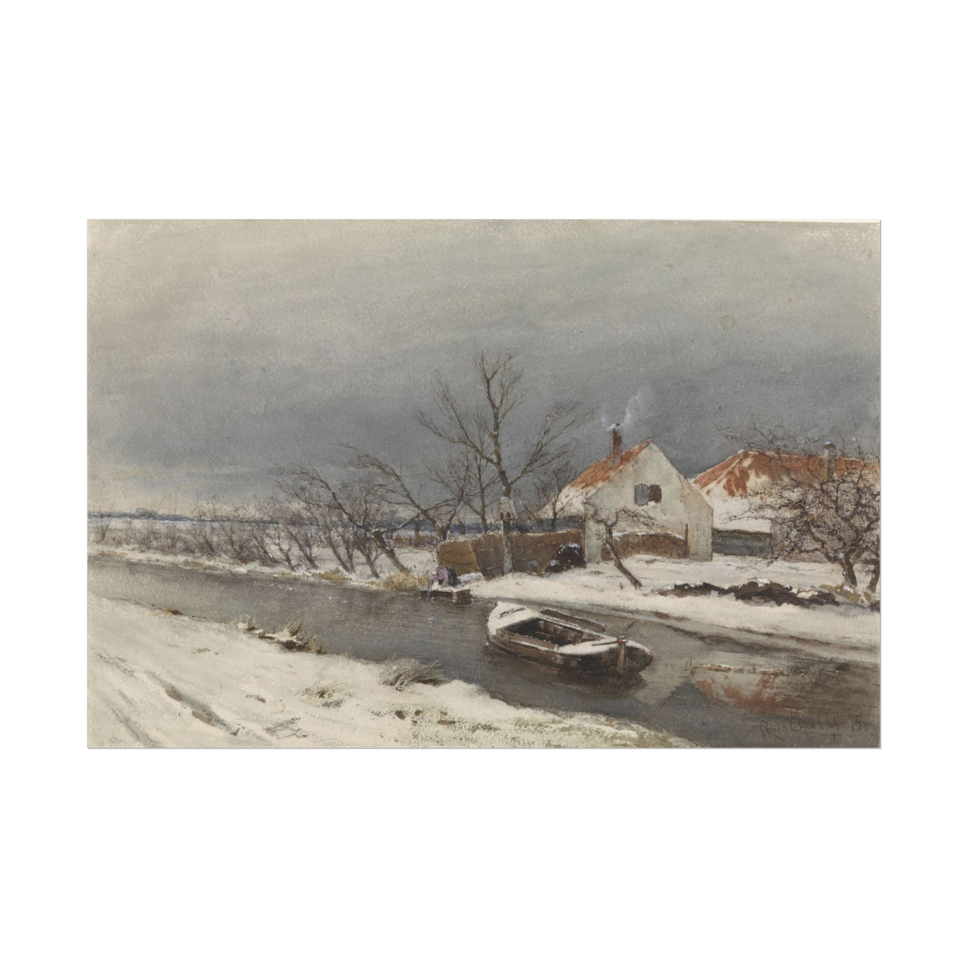 Winter Landscape Art Print 18″×12″