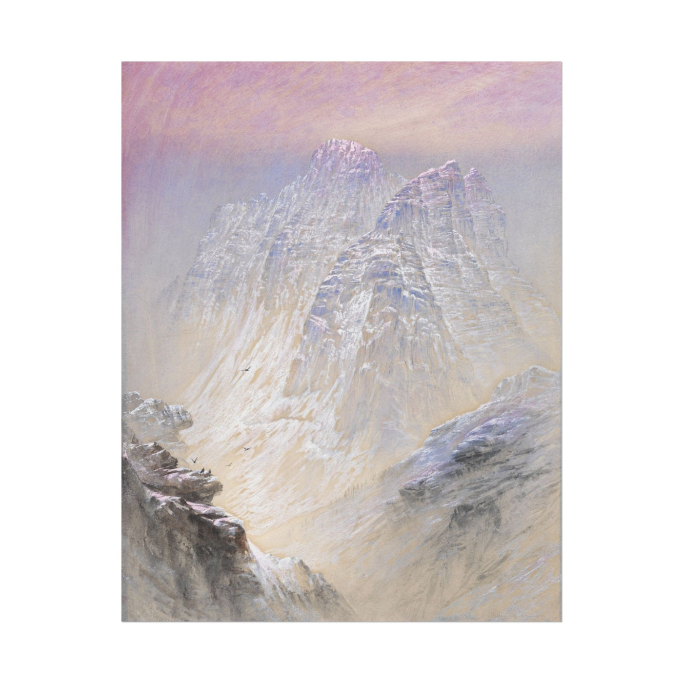 Sasso di Pelmo as seen from St. Luzia 11″×14″