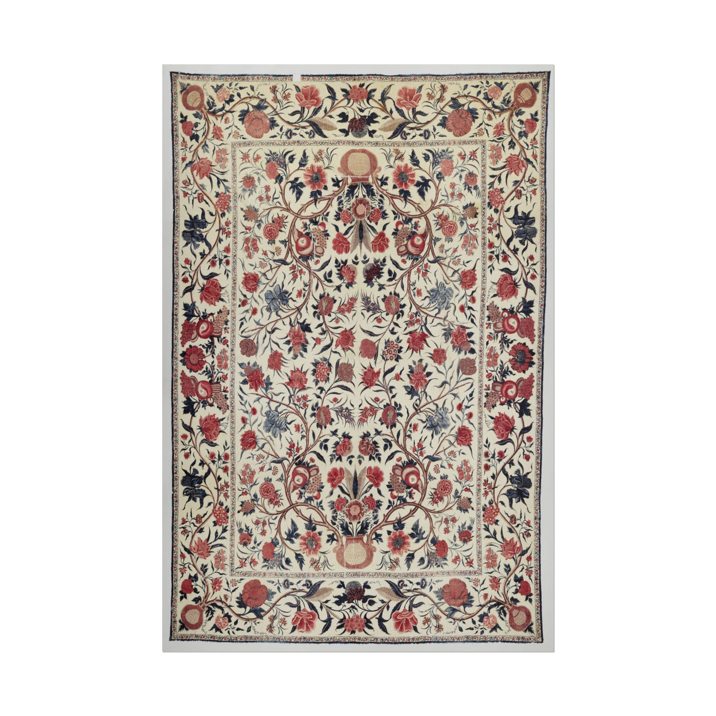 Vintage Floral Textile 12″×18″