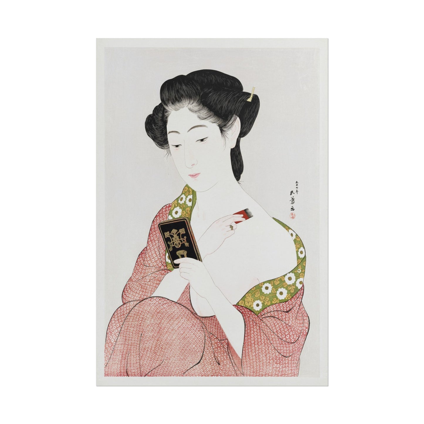 Japanese Woman Applying Powder