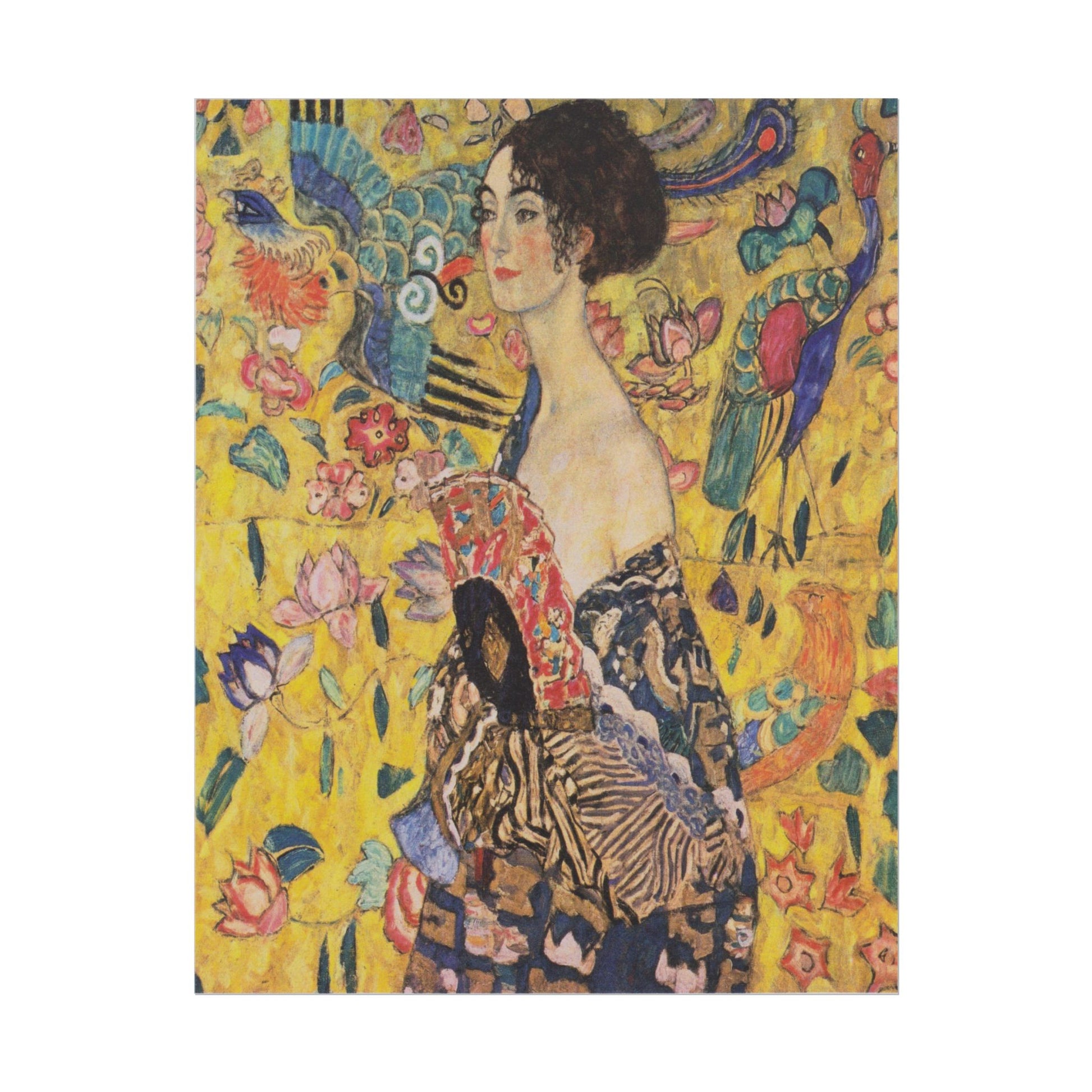 Lady with a Fan poster by Gustav Klimt  - 11x14 inch print