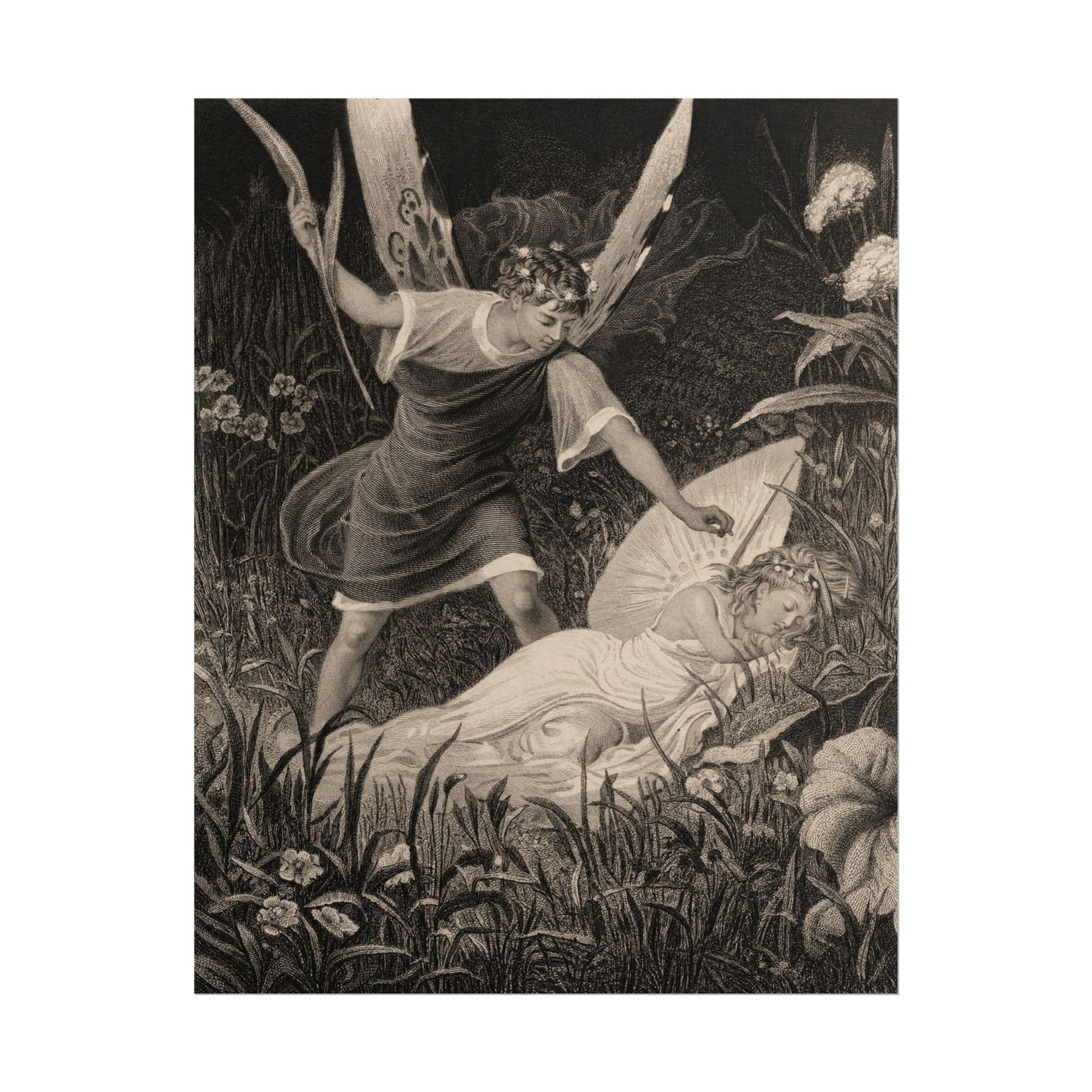 Oberon and Titania - Midsummer Night's Dream 11″×14″