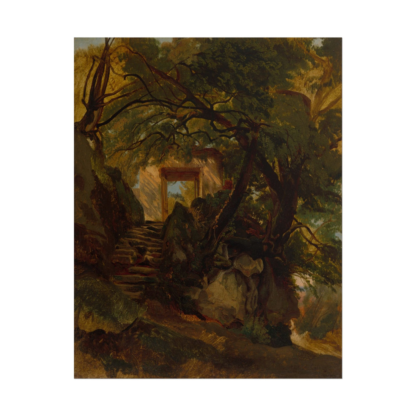 Staircase in the Park of Villa Chigi di Ariccia 11″×14″