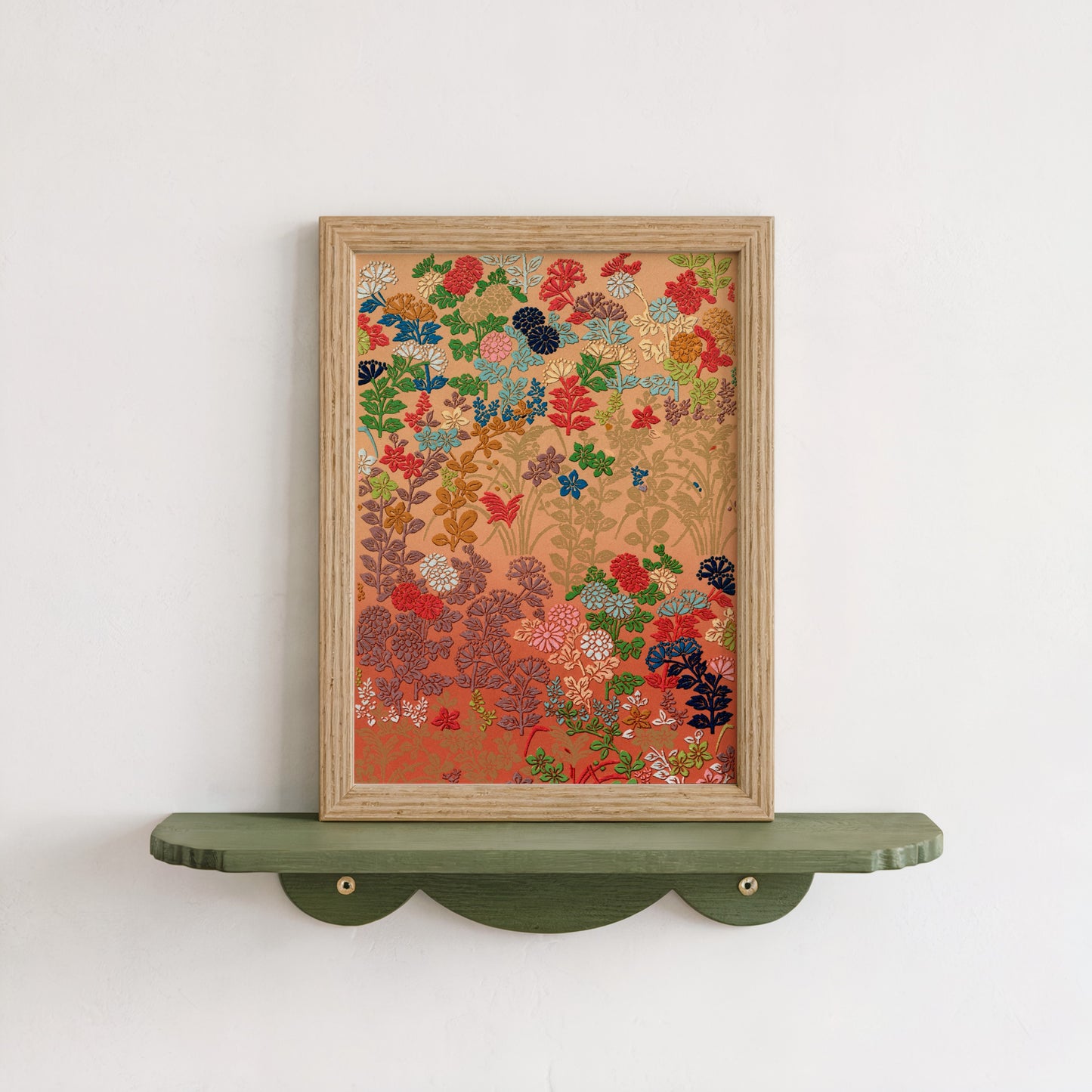 Japanese Flower Fan Pattern