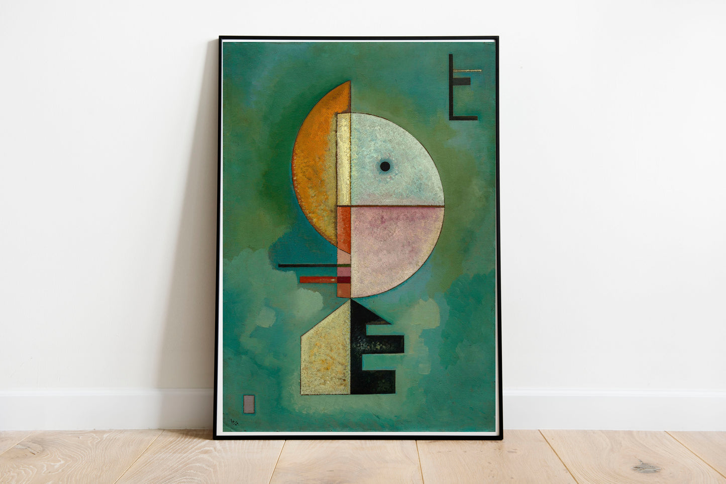 Upward poster by Wassily Kandinsky  - Black frame wall art