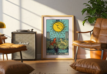 The Moon - Tarot Card poster by Anheuser Busch - Neutral room decor with framed print