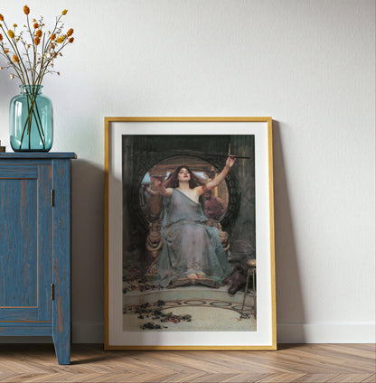 Circe Offering the Cup to Ulysses poster by John William Waterhouse - Neutral room decor with framed print