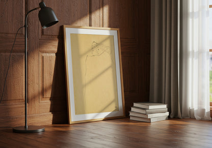 Sleeping Couple poster by Egon Schiele  - Neutral room decor with framed print