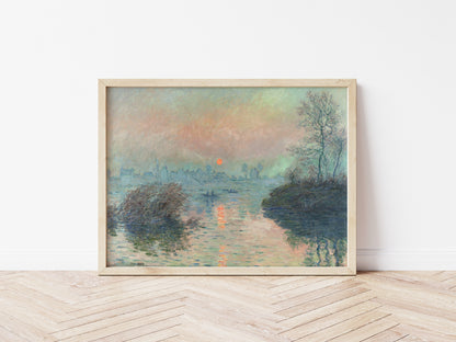 Sun Setting on the Seine at Lavacourt