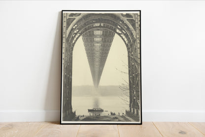 Black and White Bridge Print