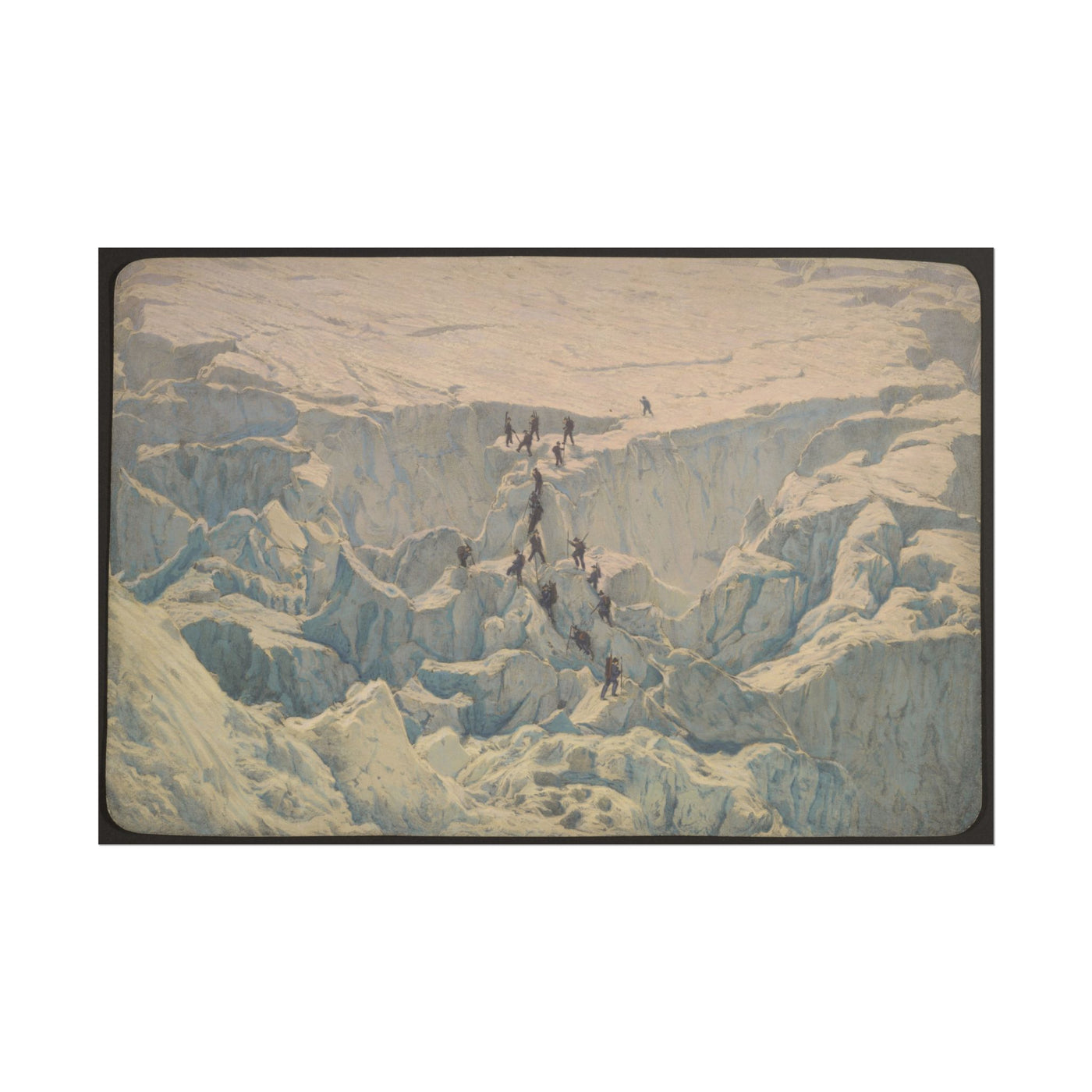 Majestic Glacier Expedition Art Print 18″×12″