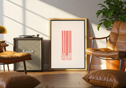 Free All Political Prisoners Poster (1970)