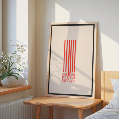 Free All Political Prisoners Poster (1970)