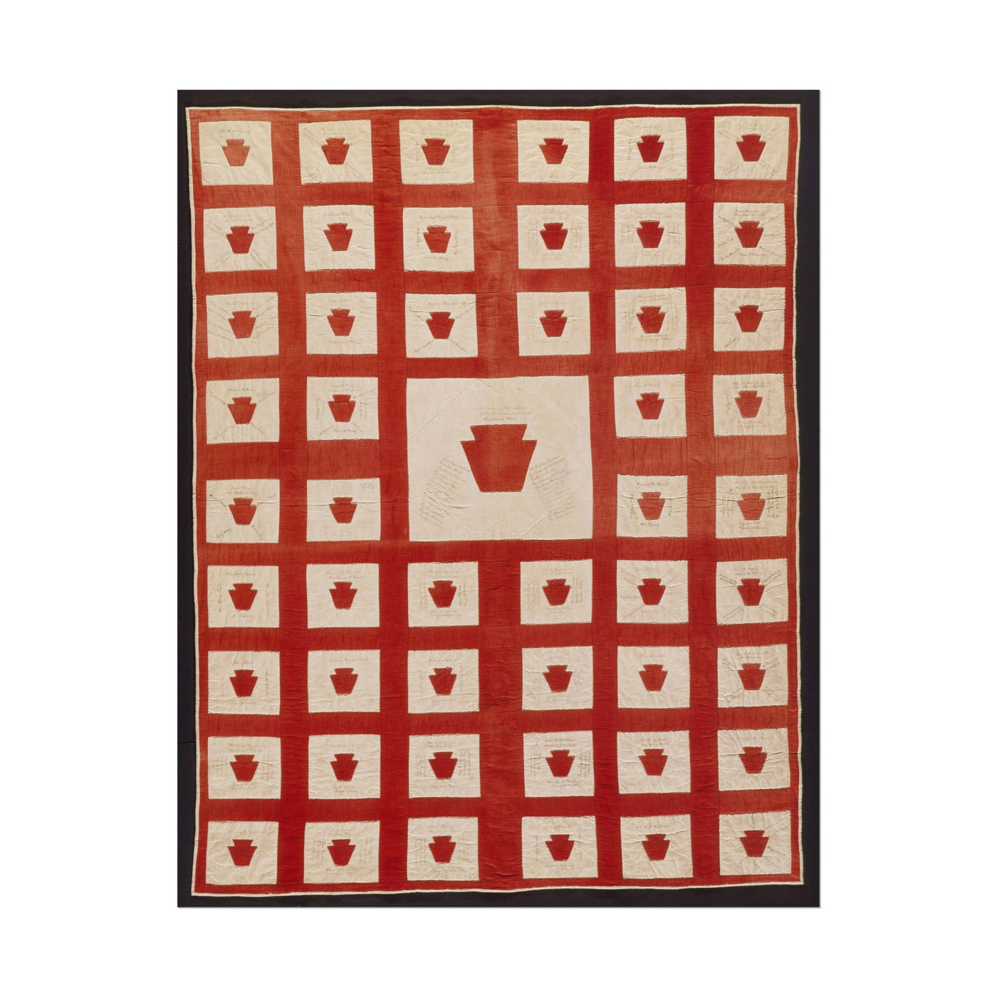 Signature Quilt, Bucket of Blood 11″×14″