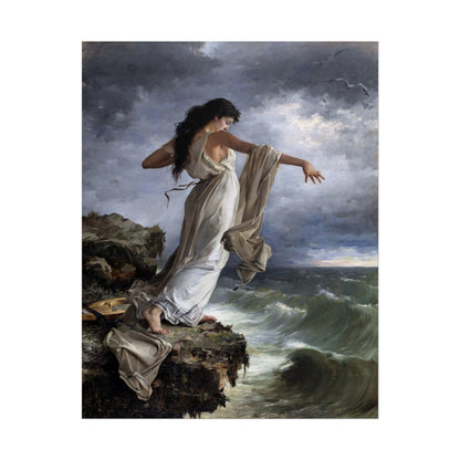 Death of Sappho poster by Miguel Carbonell Selva  - 12x18 inch print
