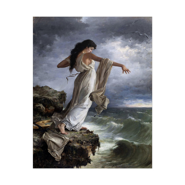Death of Sappho poster by Miguel Carbonell Selva  - 12x18 inch print