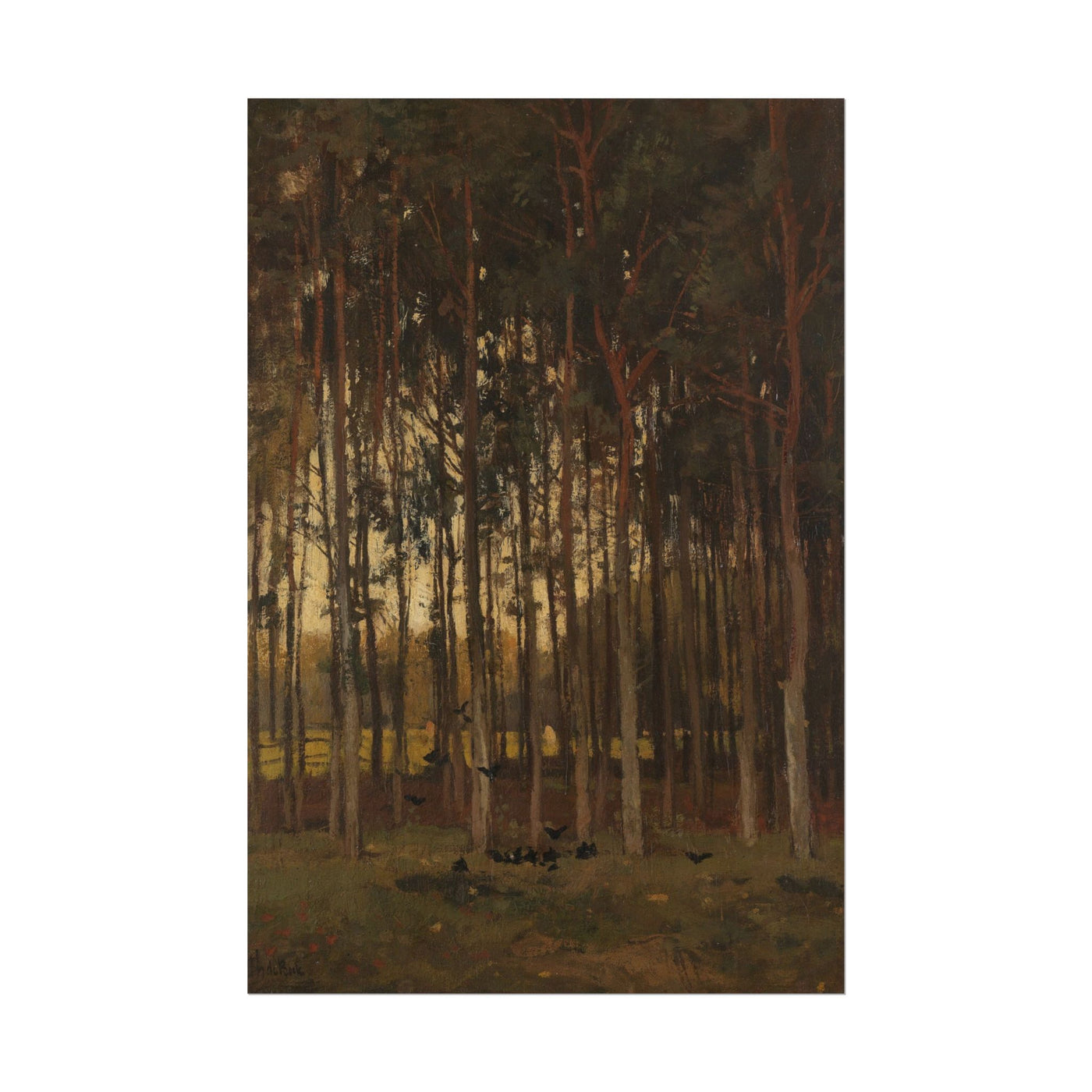Serene Forest Landscape Art Print 12″×18″