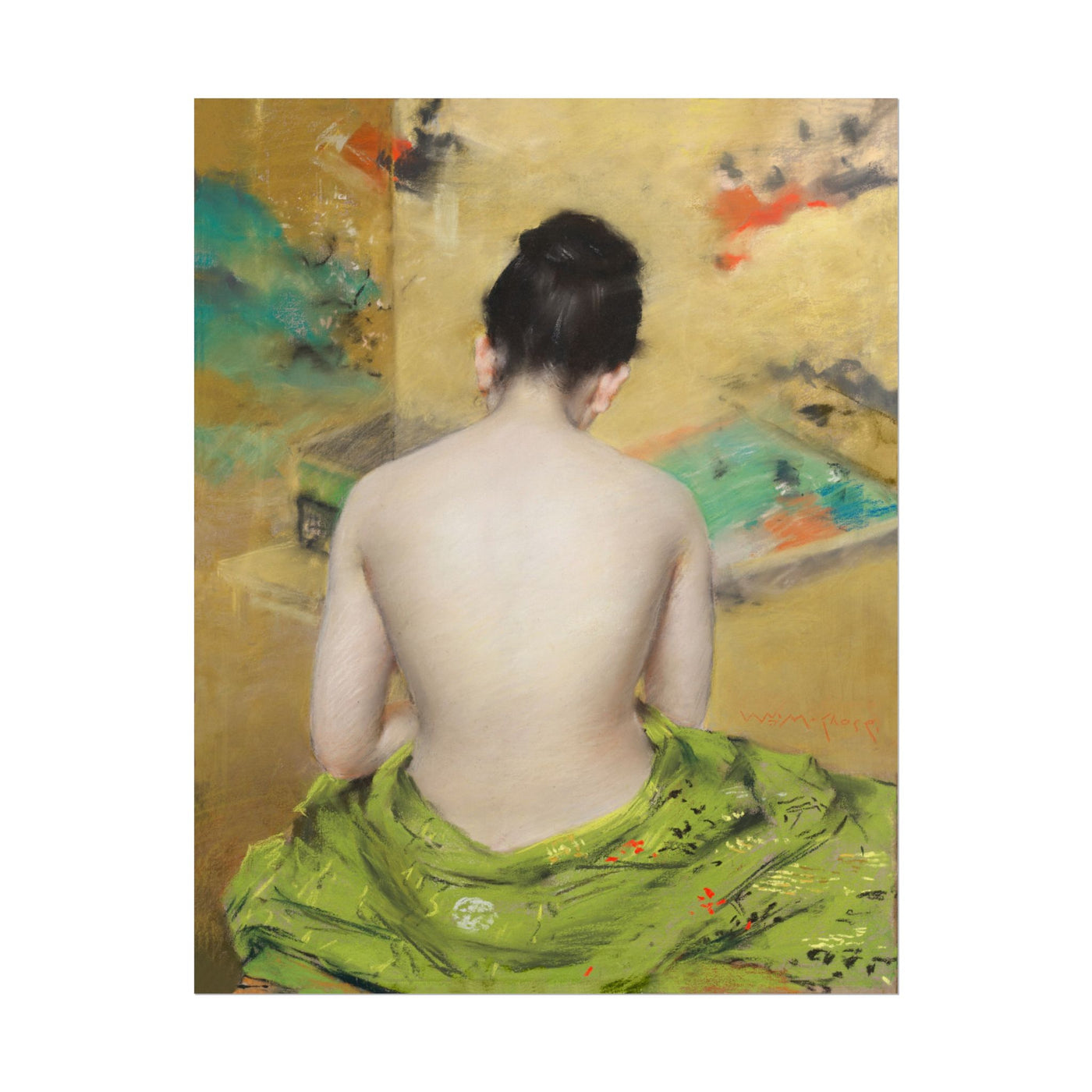 Study of Flesh Color and Gold 11″×14″