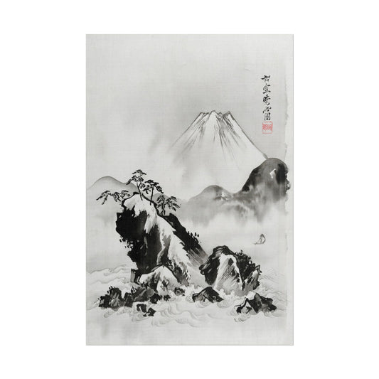 Mount Fuji Vintage Japanese Illustration