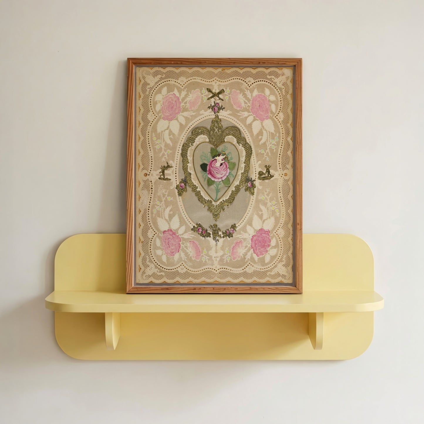 Pink Flowers Putti