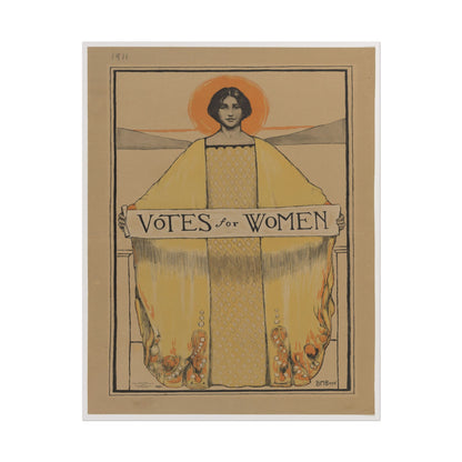 Votes for Women 1913 poster by Alphonse Mucha  - 11x14 inch print
