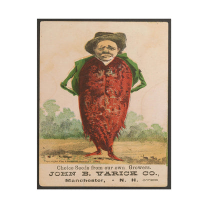 Victorian Beetroot Man poster by C Ribsam & Sons - 11x14 inch print