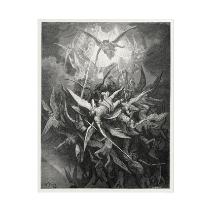 Paradise Lost poster by Gustave Dore  - 11x14 inch print