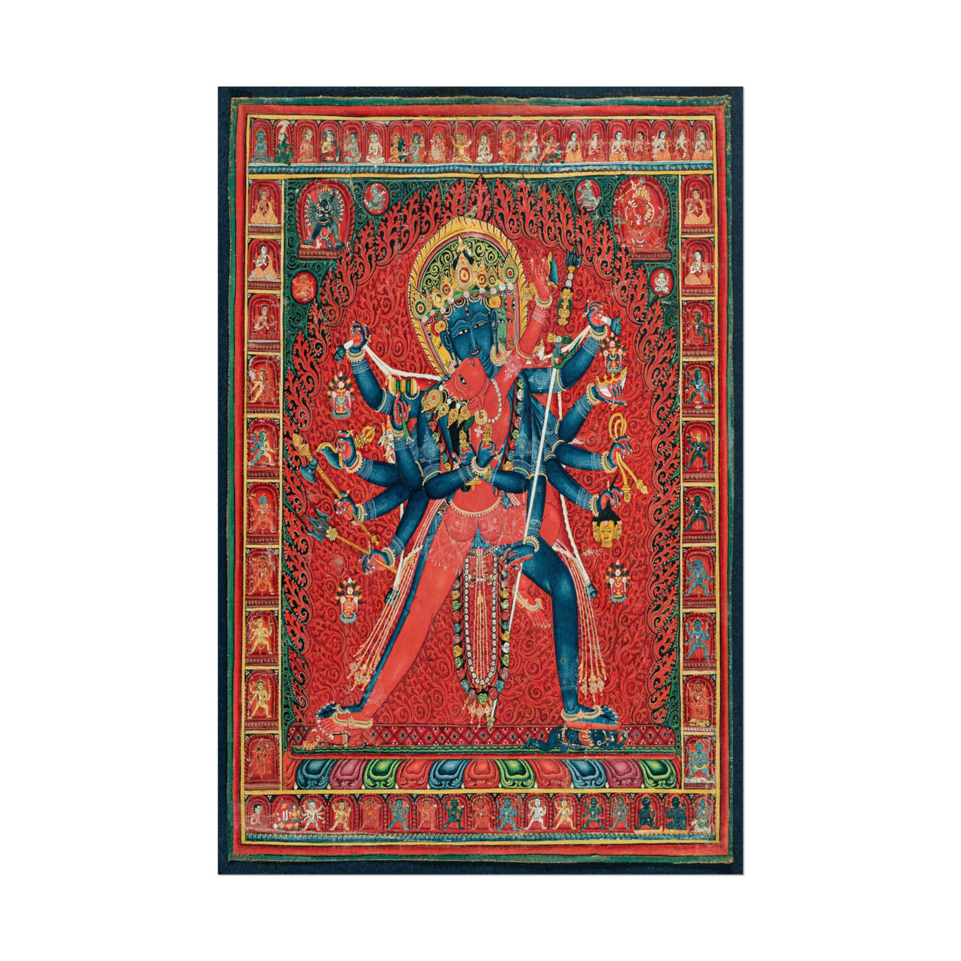 Chakrasamvara and Vajravarahi Thangka 12″×18″