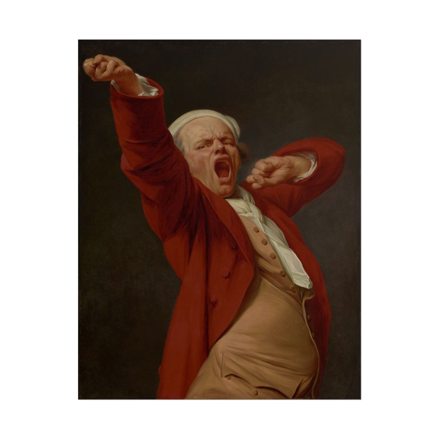 Self-Portrait Yawning