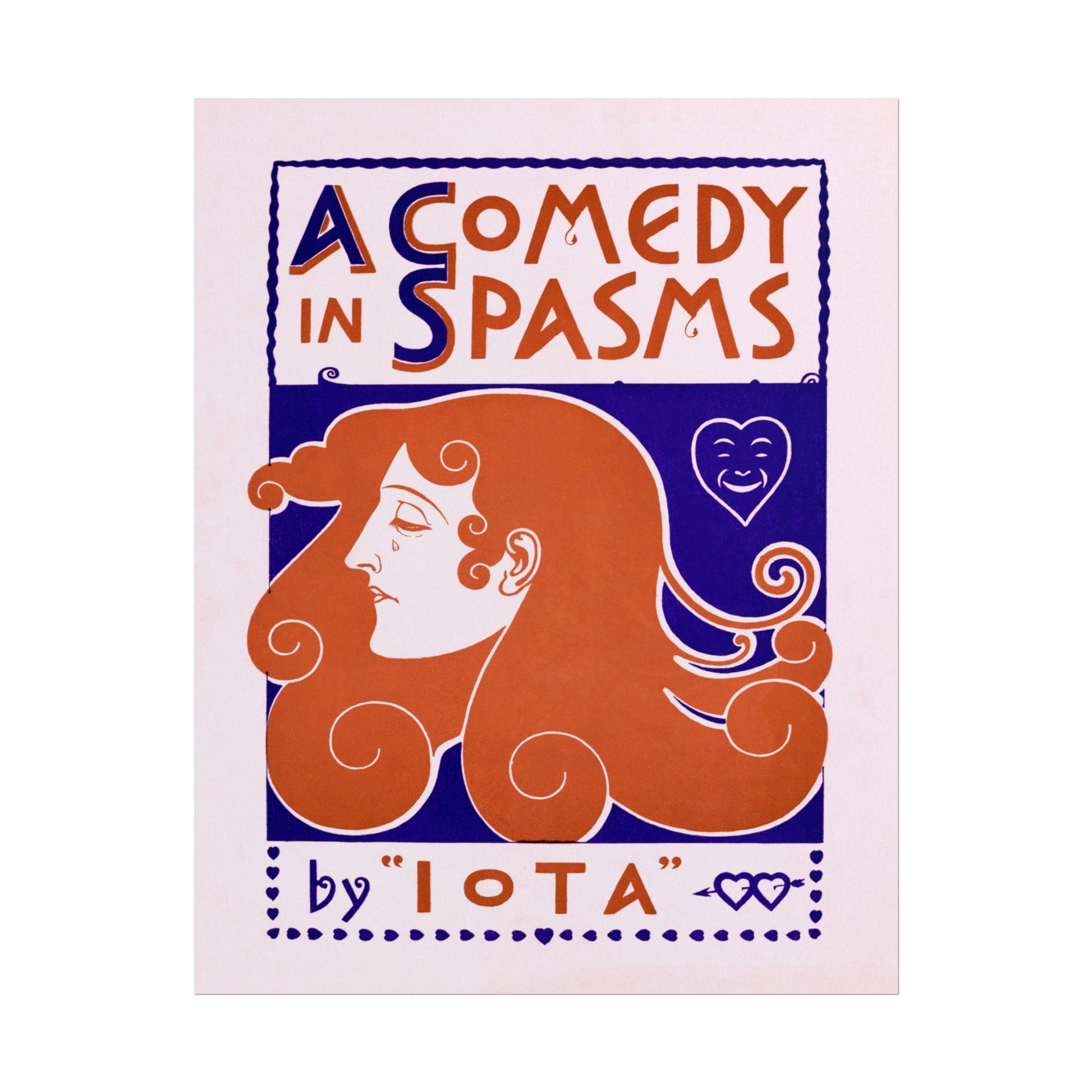 A Comedy In Spasms by Iota poster by Franz Von Stuck - 11x14 inch print