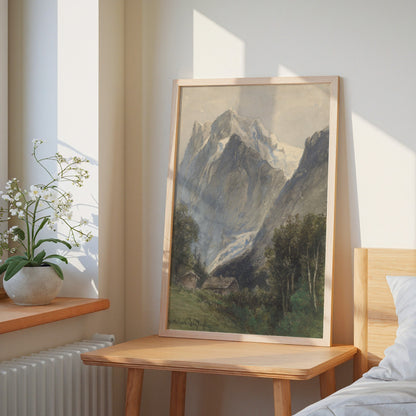 Swiss Mountain Landscape Print