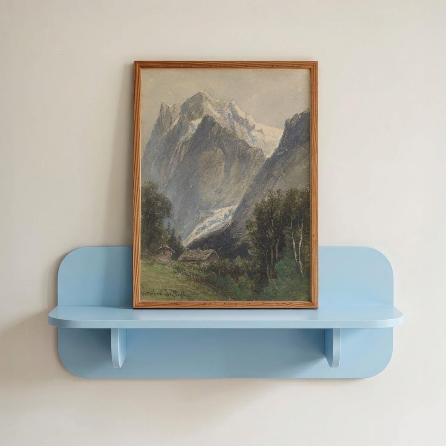 Swiss Mountain Landscape Print