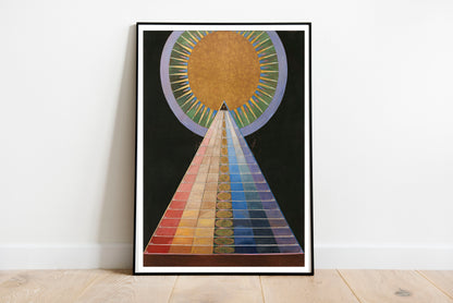 No.1 Group X poster by Hilma Af Klint  - Black frame wall art