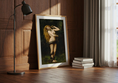Lilith poster by John Collier  - Neutral room decor with framed print