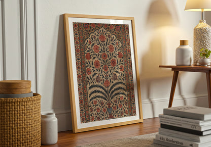 Indian Flowers and Plants poster by John Bauer  - Neutral room decor with framed print