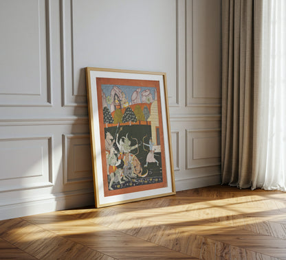 Rama Battling The Titans