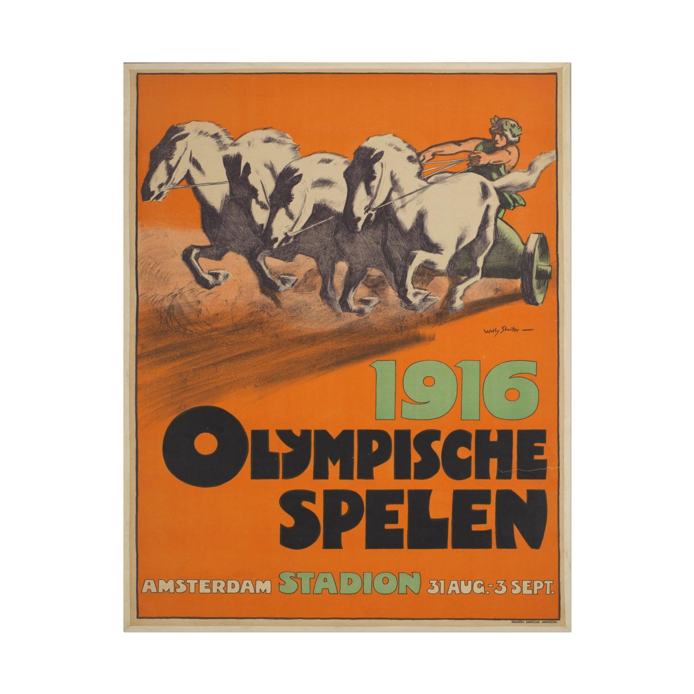 1916 Olympics Poster 11″×14″