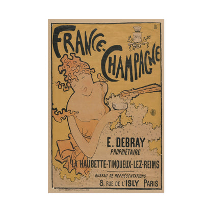 France Champagne poster by E. Debray  - 20x30 inch poster print