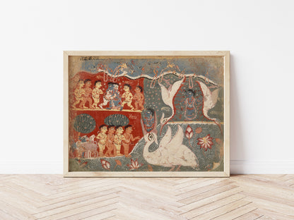 Krishna Kills the Crane Demon