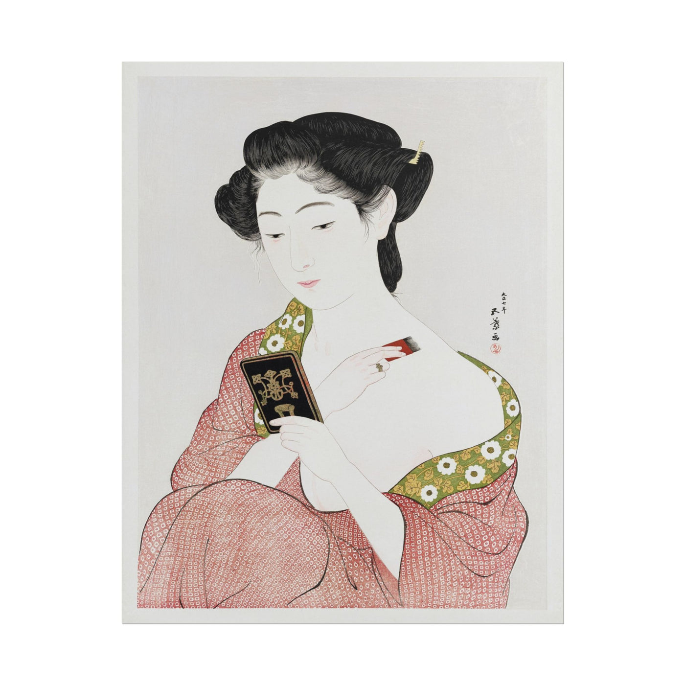 Japanese Woman Applying Powder 11″×14″