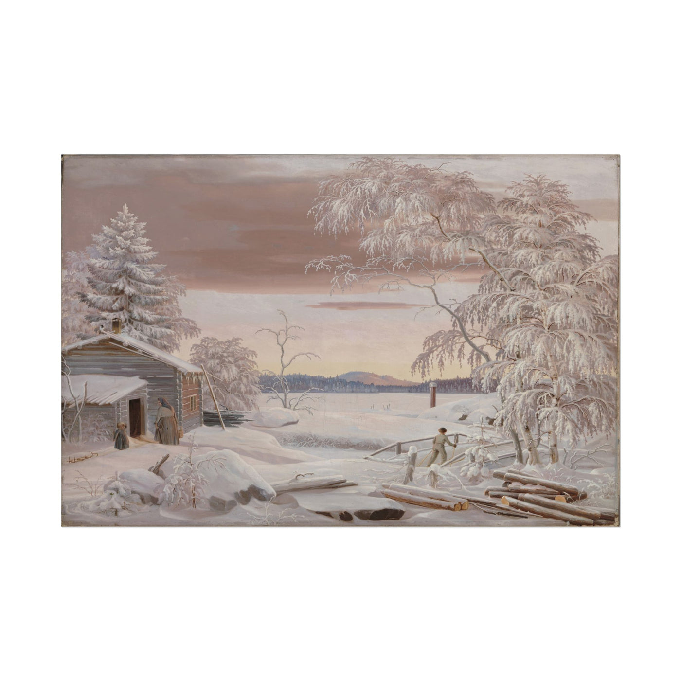 Winter Sunset in Savo Province 18″×12″