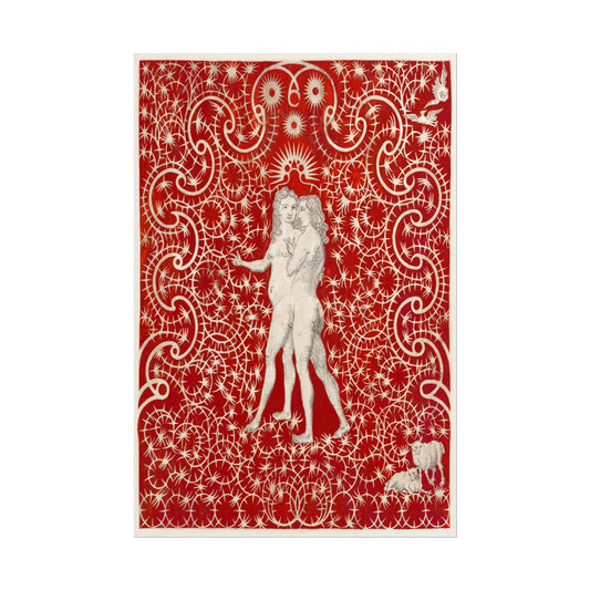 Adam and Eve and Sheep and Dove