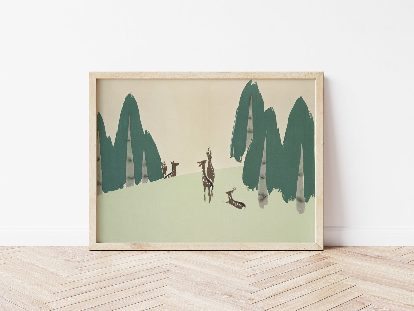 Deer from Momoyogusa - Flowers Of A Hundred Generations