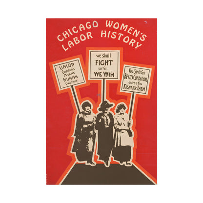 Chicago Women's Labor History Print poster by Paul Poiret - 12x18 inch print