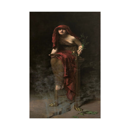 Priestess of Delphi poster by John Collier  - 16x24 inch poster print