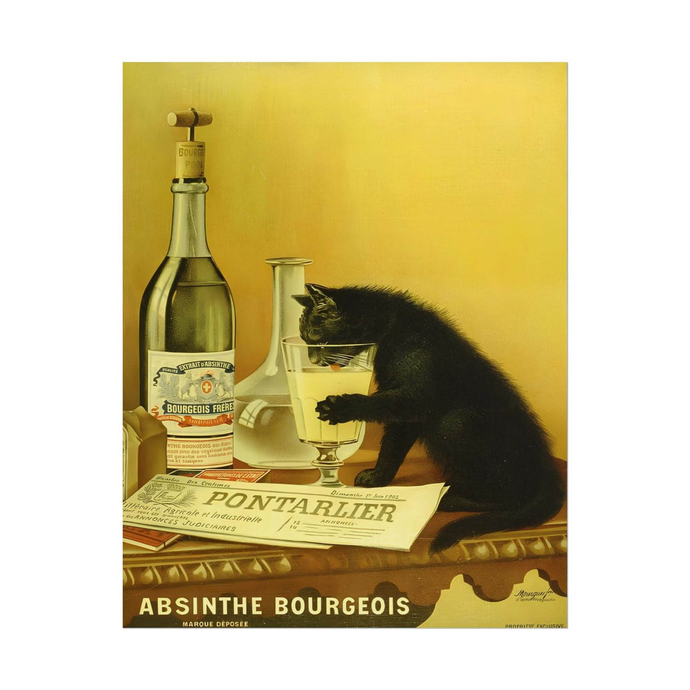 Absinthe Bourgeois Advert 11″×14″