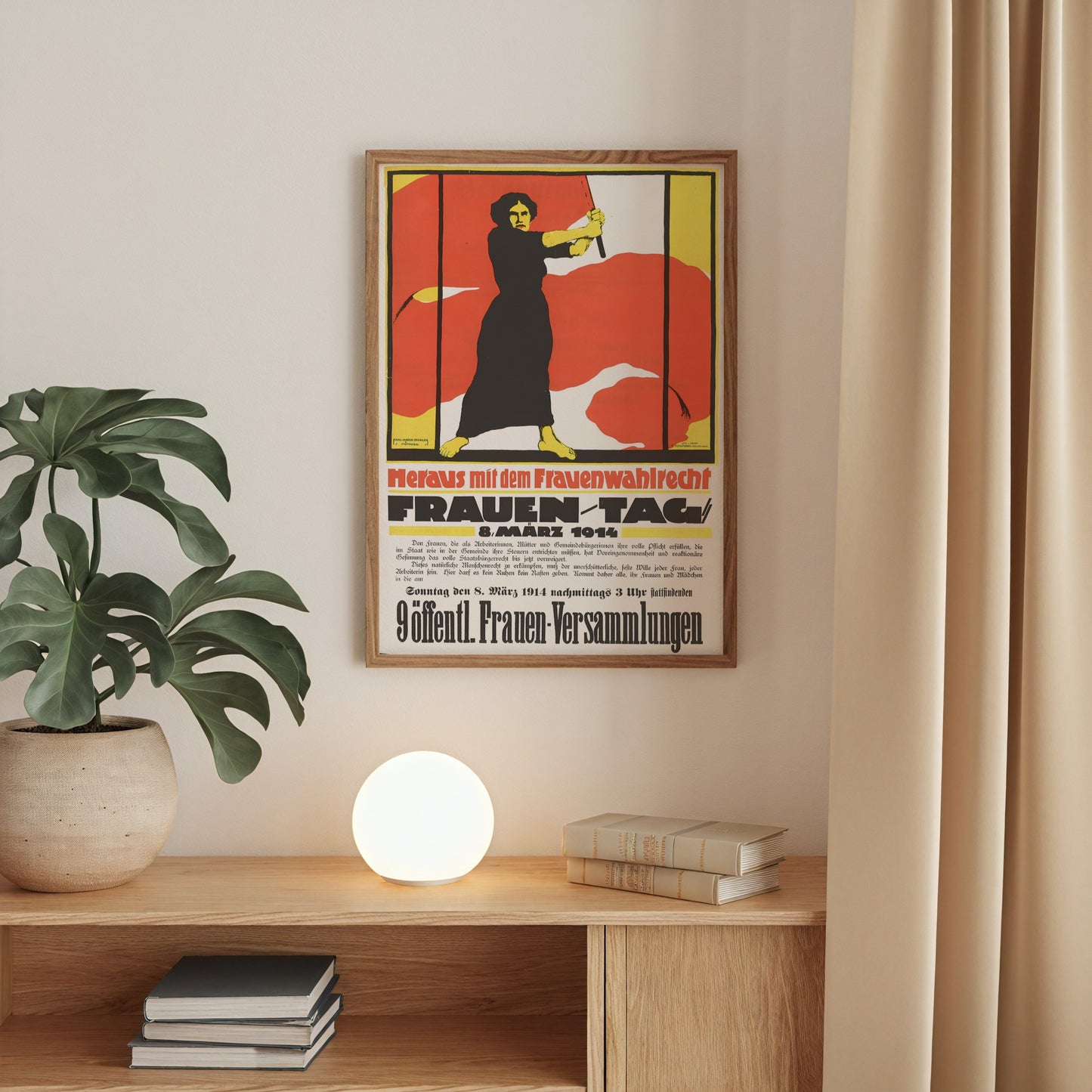 Vintage 1914 Women's Day Poster