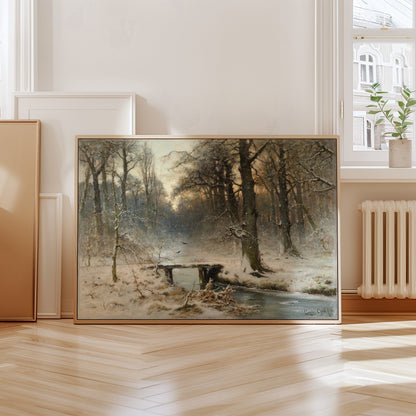 Serene Winter Landscape Art Print